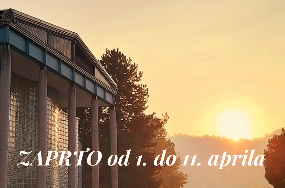 Obvestilo: knjižnica bo od 1. do 11. aprila 2021 zaprta