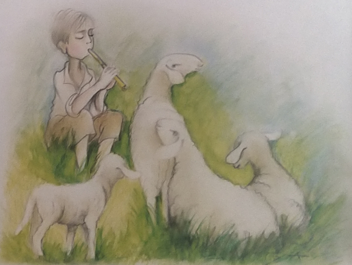Nejka Selišnik: razstava ilustracij za knjigo Pastirčki in gorske deklice