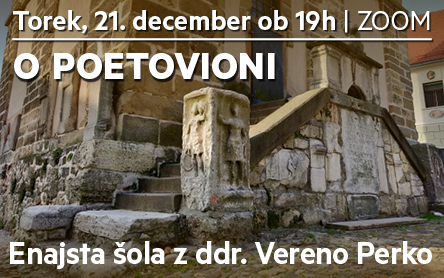 Enajsta šola o antiki: O Poetovioni - posnetek predavanja