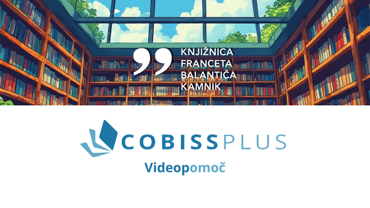 Videopomoč: COBISS Plus