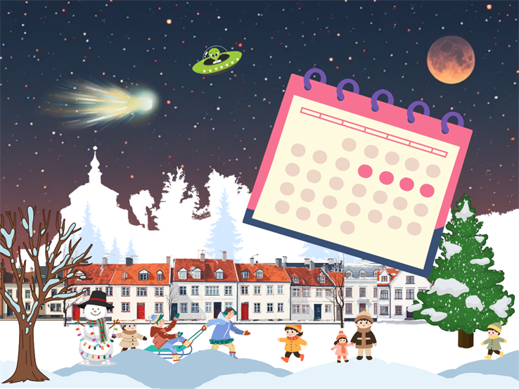 Obvestilo: delovni čas Knjižnice Franceta Balantiča Kamnik med božično-novoletnimi prazniki