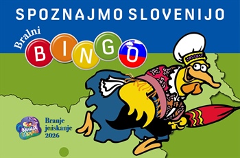 Branje je iskanje 2026 | Bralni bingo: Spoznajmo Slovenijo